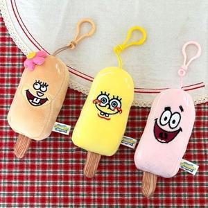 [기타]네모바지 스폰지밥 아이스크림 인형 가방 고리 13cm (WFGMCH1)