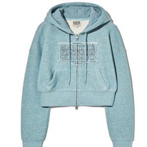마리떼 여성 크롭 후드 집업 MFG45SHD101 BLU MGY OTM