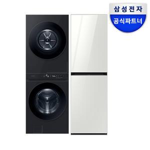 삼성 일체형 세탁건조기 원바디(25+20kg)+에어드레서(최대9벌+1벌) WF2520HCVVD+DF24CB9600WR