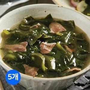 [NS홈쇼핑]참스토리 푹 고은 사골육수에 부드러운미역과 소고기의 진한 육수맛 미역국 5개..[34979530]