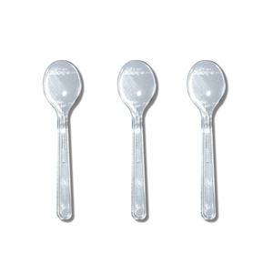 9cm 투명 미니 아이스크림 스푼 벌크포장 1000개입 일회용 플라스틱 스푼