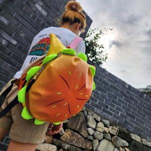 인싸 유니크 패션피플 치즈 여성 가방 버거 햄 백팩 셀럽 귀여운 빅백 숄더백