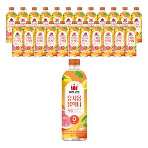 할리스 유자몽 블랙티 제로, 500ml, 6입, 4개