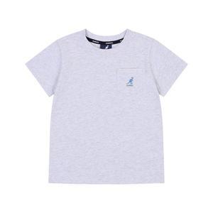 [캉골키즈](강남점)포켓 로고 숏 슬리브 티셔츠 RB 0002 멜란지그레이 (ARBCRT00020MY)