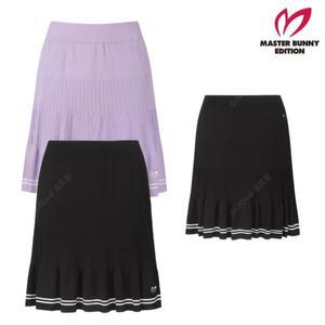 마스터바니에디션 여성 골프 전체 밴딩 플리츠 니트 주름 치마 21-C1PC367