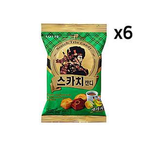 세가지 317g 6개 1Box 간식 사탕 스카 치 피 맛 봉지