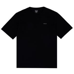 디스커버리 프레시벤트 스몰로고 세미오버핏 반팔티셔츠 DXRS75053-BKS