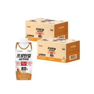 정식품 프로틴밀 액티브 아몬드와호두 250ml 36팩