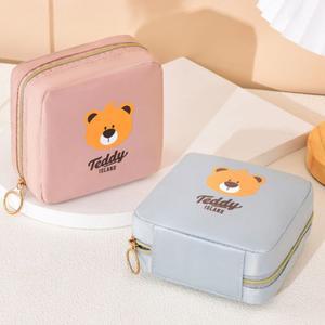 귀여운 곰 지퍼 생리대파우치