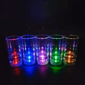 홈파티 붙이는 LED 컵받침 2p세트 술잔코스터 4cm