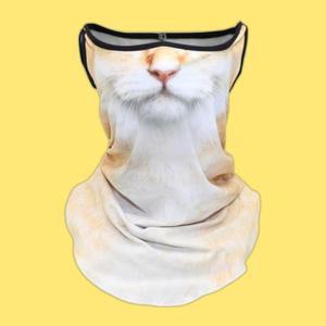 귀여운 브리티시 고양이 스포츠 러닝 마스크 자전거 마스크 얼굴 햇빛가리개