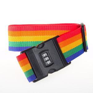 여행용 캐리어 자물쇠 벨트 레인보우 가방 여행 잠금