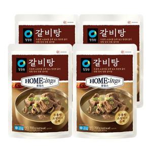 청정원 호밍스 갈비탕, 700g, 4개