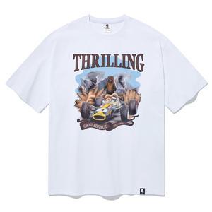 주니어 THRILLING 빈티지 프린팅 오버핏 반팔티 JT-J347
