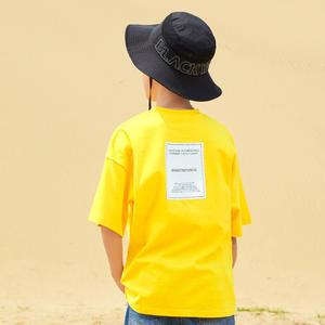 주니어 스퀘어 백 프린팅 오버핏 반팔티셔츠 JT-J3155