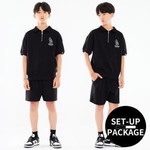 테니스 백 터틀넥 원 핀턱 주니어 트레이닝 세트 JTS-J321234