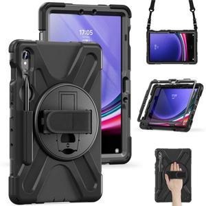 삼성 갤럭시 탭 A9 플러스 A8 A7 라이트 갑옷 Rotective 견고한 케이스 S6 S7 S8 S9 FE 12.4 태블릿 스트랩