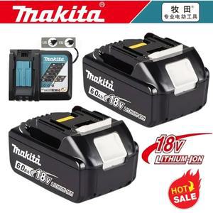100% 정품/오리지널 Makita 18v 6.0Ah makita 도구 드릴 배터리 bl1850b BL1850 bl1860 bl 1860 bl1830 bl1815 bl1840 LXT400