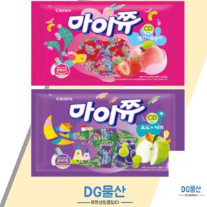 마이쮸 간식혼합 대용량 딸기 복숭아 사과 포도 4가지맛 1440g 350입
