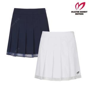 마스터바니에디션 여성 골프 레이스 헴 플리츠 큐롯 스커트 C2PC-361