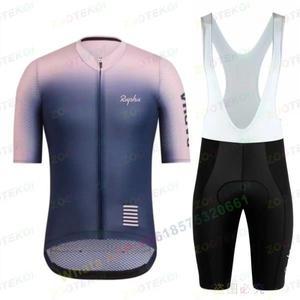 Roiphoi 2025 그라디언트 팀 남성 사이클링 저지 세트 의류 로드 바이크 자전거 유니폼 MTB Maillot Ropa C