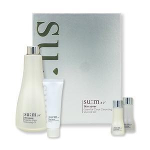 [숨37 ]숨37도 스킨 세이버 에센셜 클리어 클렌징 오일 400ml 대용량 기획세트