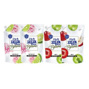 고농축피죤 보타닉 베르가못&로즈 1600ml, 2개 +  애플밤 1600ml, 2개