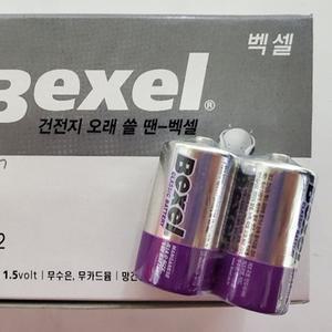백셀 알카라인 건전지 C 1BOX 12세트C형 C타입 백건 알인 대용량 장난감 시계 일회용 배터리