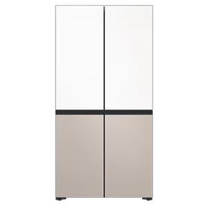 삼성전자 RF85DB90B1H6 비스포크 875L 4도어 냉장고(화이트+베이지) 전국추가비용없음 국민전자