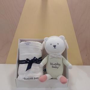 [블루독베이비](하남점)CR)비숑뱀부담요,삑삑이 선물세트(45970-ABB-01+44W70-BHB-01)