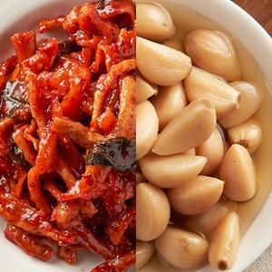 [참맛나반찬] 무말랭이무침 1kg + 알마늘 1kg 밥반찬