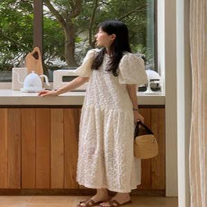 링클리 플리츠 퍼프 원피스 (2color) 안감OK