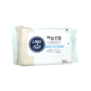 하늘선물 물티슈 30매 휴대용물티슈 국산미니아기물티