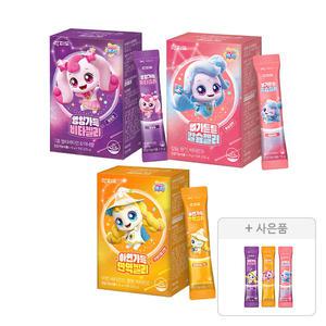 락피도 영양가득 비타젤리, 15포+아연가득면역젤리, 15포+뼈가튼튼칼슘젤리, 15포+증정(비타+면역+칼슘, 각1포(총3포))