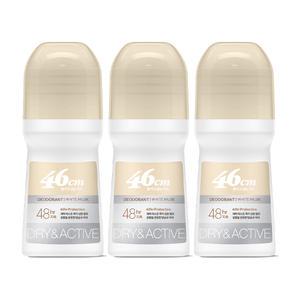 온더바디 46cm 롤온 데오드란트 화이트 머스크향 75ml, 3개