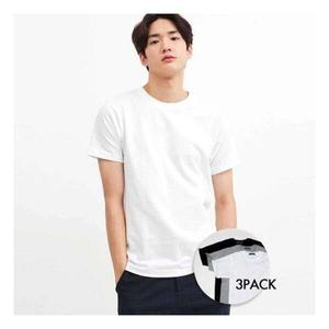 지오다노최다판매남여공용 라운드 이너용 3팩 면 반팔티 교복 243801 레이어드