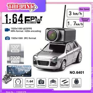 1:64 스케일 무선 드리프트 RC 자동차 720P HD FPV 포함), 2.4GHz WiFi 앱 제어(자이로 성인용 소형 레이싱