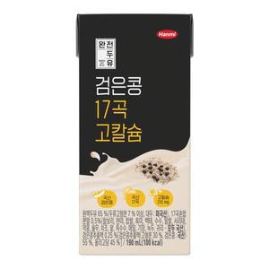 한미 검은콩 17곡 고칼슘 두유 190ml 20팩 x 2박스