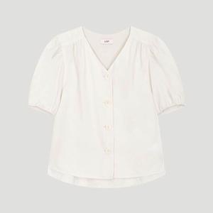 [롯데백화점]리스트 브이넥 셔링 블라우스(TWWBLO62170)
