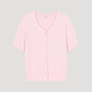 [롯데백화점]리스트 부클 브이넥 반팔 가디건 TSKCDO62520