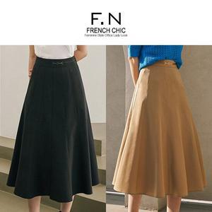 [에프엔] F.N 벨트장식 플레어 스커트 H241