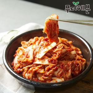 [명동칼국수 샤브샤브]국내산 마늘 듬뿍 명동 칼국수 겉절이 골드 김치 2kg