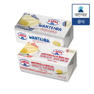 [대한제분] 라르사 버터 250g 2종 2개 골라담기 (무염/가염)