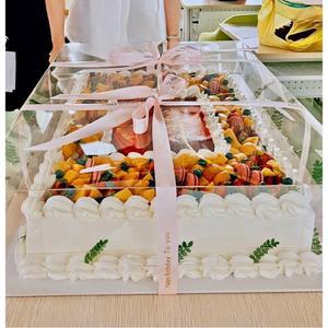 디저트 박스 케이스 상자 초대형 포장 직사각형 투명케이크상자