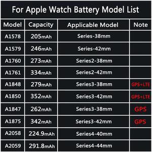 호환 시리즈 5 mm 4 SE Watch 교체 44 GPS S4 새 S6 도구 S5 6 Bateries 배터리 40mm IWatch 용 LTE