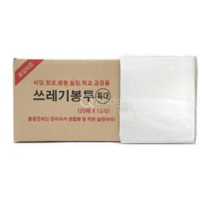 300장 분리수거용 청소도구 쓰레기봉투 특대 백색 100L 배접형 RVWD5E3D8