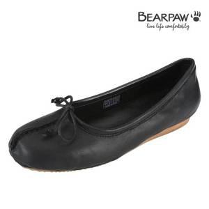 [베어파우]여성 천연 가죽 단화 플랫슈즈 블랙 NETTIE K874001OC-W 1CM 5138525
