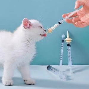 고품질 고양이 피딩 주사기 반려 동물용 피딩 주사기 S 5종 고양이급식기 펫용품 토끼용품 (WFHQD1P)