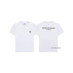 [우영미](김해점)[WOOYOUNGMI] SS25 남성 백로고 티셔츠 W251TS07 701W