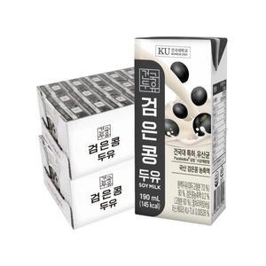 [건국두유]  검은콩 두유 190ml 48개